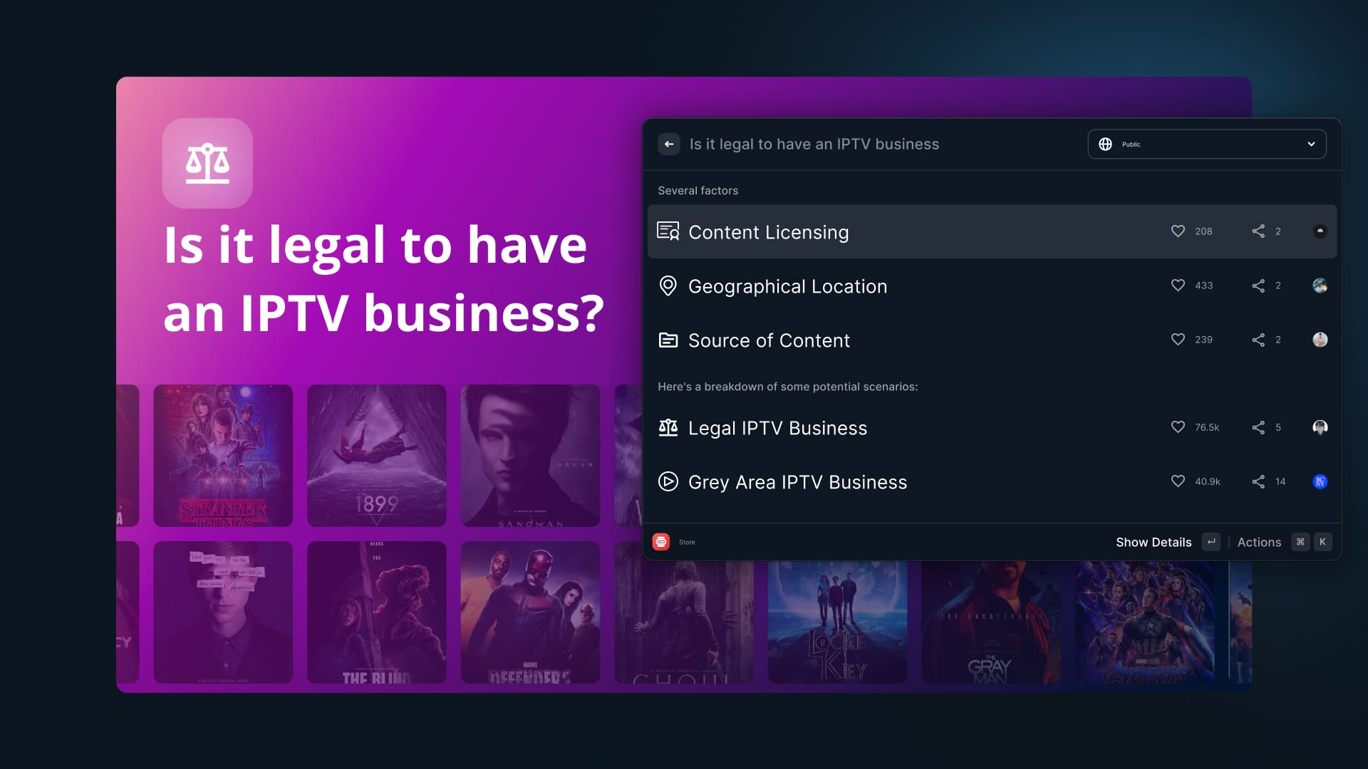 Is it legal to have an IPTV business?
